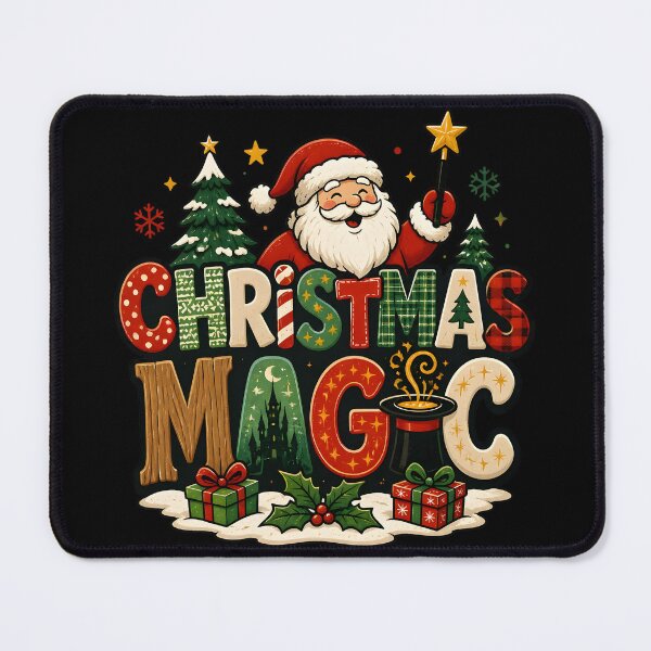 Item preview, Christmas Magic Mixed Pattern Typography Christmas Design designed and sold by OliviaHayesArt.