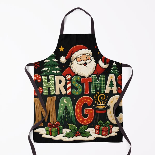 Item preview, Christmas Magic Mixed Pattern Typography Christmas Design designed and sold by OliviaHayesArt.
