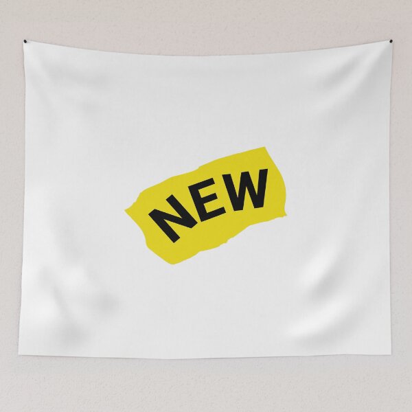 Item preview, Grunge Yellow NEW Label Sticker Design designed and sold by paolboa.