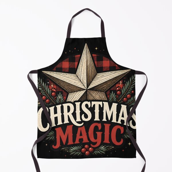 Item preview, Christmas Magic Buffalo Check Farmhouse Christmas Design designed and sold by OliviaHayesArt.