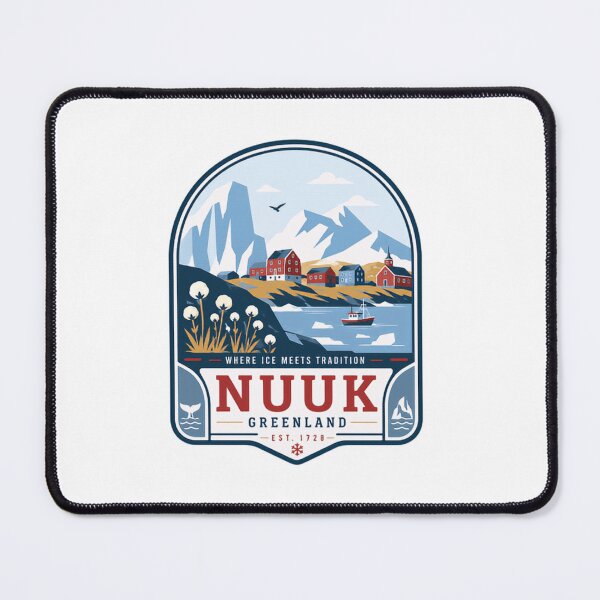 Item preview, Where Ice Meets Tradition Nuk Greenland Est. 1728 Travel Destination Souvenir designed and sold by Simsimah26Parks.