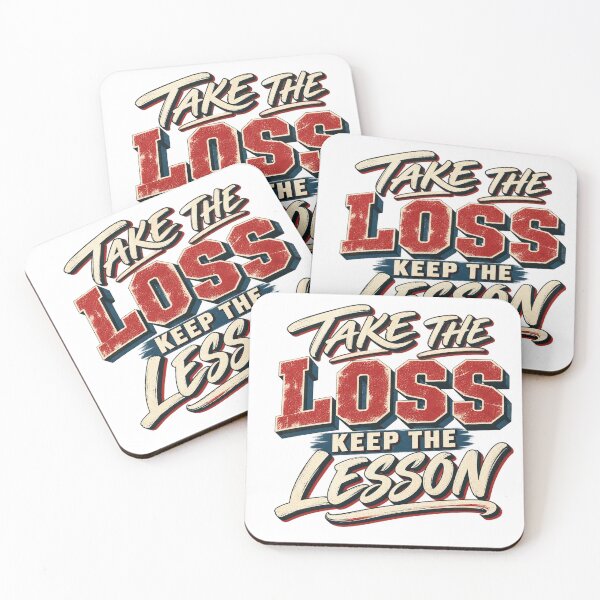 Item preview, Take the Loss Keep the Lesson Trading Quote designed and sold by VolatilityEdge.