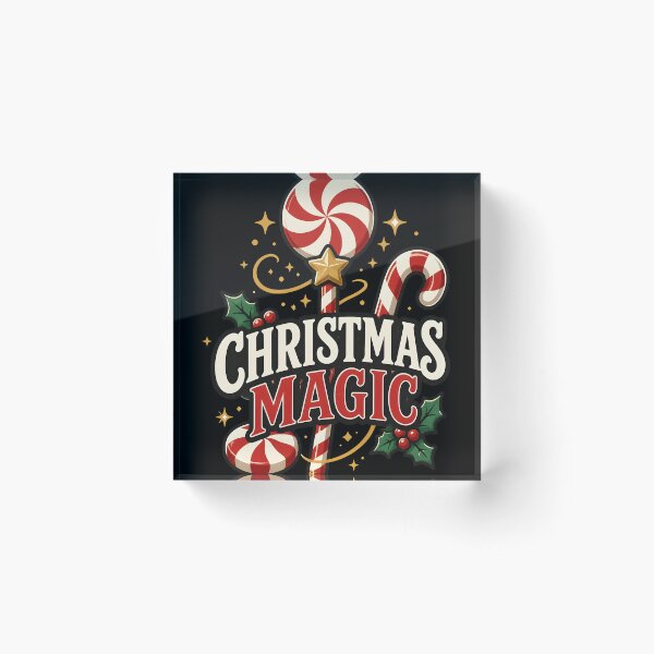 Item preview, Christmas Magic Candy Cane and Peppermint Christmas Design designed and sold by OliviaHayesArt.