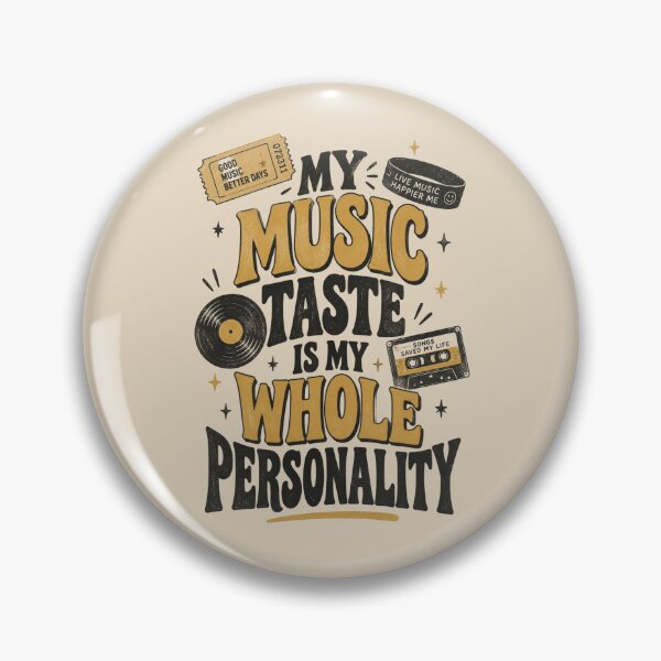 Item preview, My Music Taste Is My Whole Personality Tee | Funny Concert Fan Typography Design designed and sold by Fanverse Merchandise.