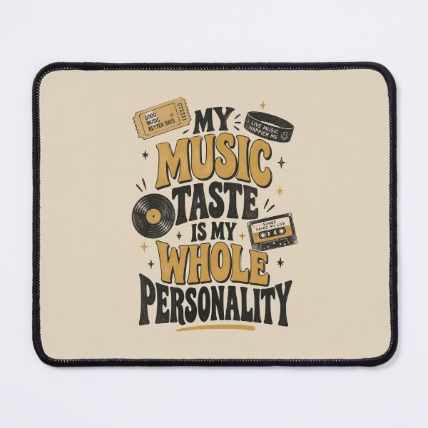 Item preview, My Music Taste Is My Whole Personality Tee | Funny Concert Fan Typography Design designed and sold by Fanverse Merchandise.