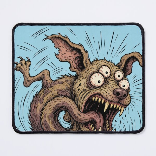 Item preview, Grotesque  Dog Monster Horror Cartoon chasing its tale designed and sold by lapart.