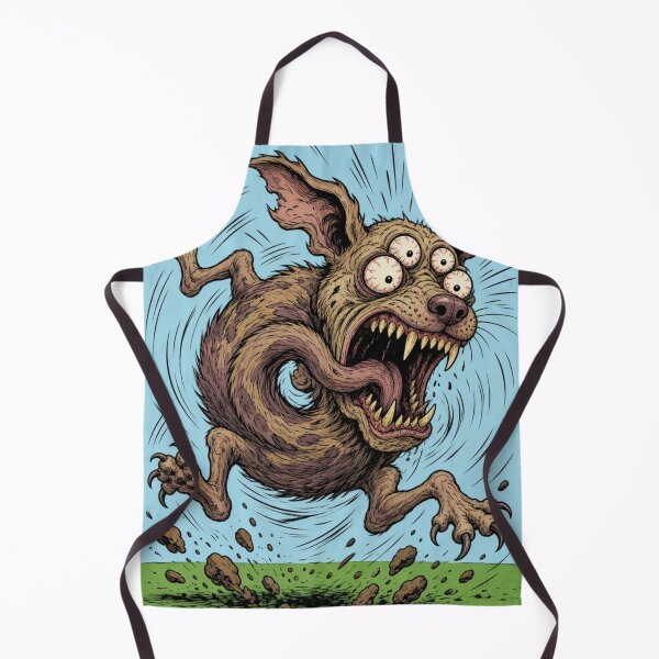 Item preview, Grotesque  Dog Monster Horror Cartoon chasing its tale designed and sold by lapart.