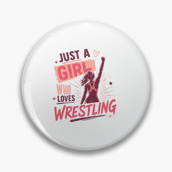 Item preview, Just A Girl Who Loves Wrestling Female Wrestler Fan Athlete designed and sold by SkeletonsDanger.
