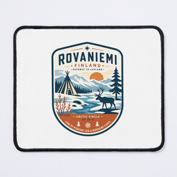 Item preview, Rovaniemi Finland Gateway To Lapland Arctic Circle Land Of Midnight Sun & Northern Lights Traveler Souvenir designed and sold by Simsimah26Parks.