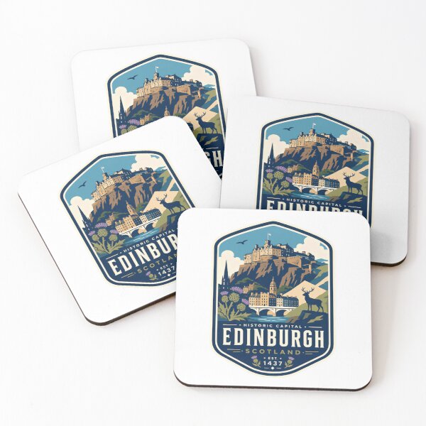 Item preview, Historic Capital Edinburgh Scotland Est 1437 Travel Souvenir Scottish Tourist Gift designed and sold by Simsimah26Parks.