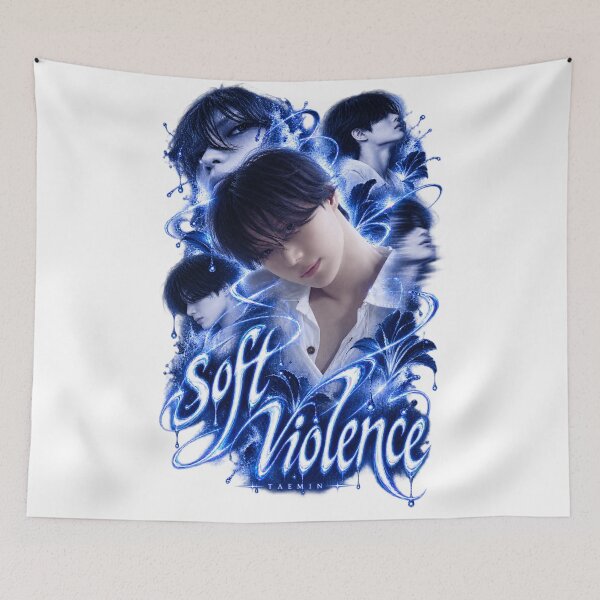 Item preview, Gráfico de rastro de agua azul neón de Soft Violence de Taemin | Aura de escenario designed and sold by Valeree Store.