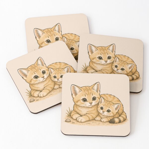Item preview, Mum & Baby Bond Sand Cat designed and sold by MellowMunchkins.