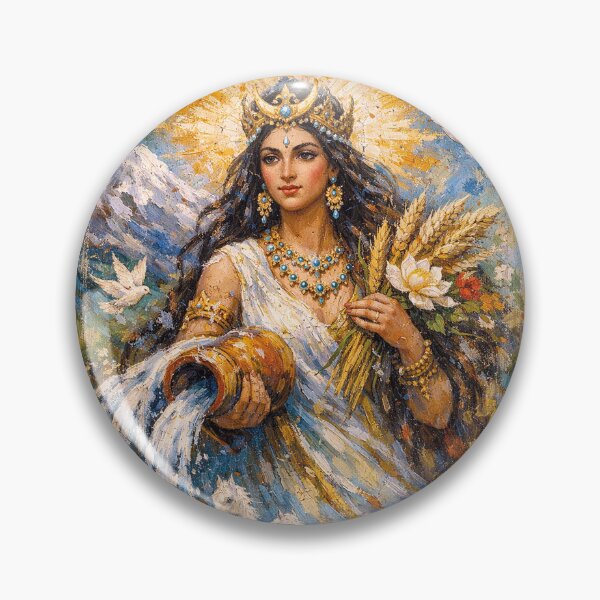 Item preview, Anahita Painting – Persian Goddess of Water, Fertility & Beauty designed and sold by GalleryKauffeld.