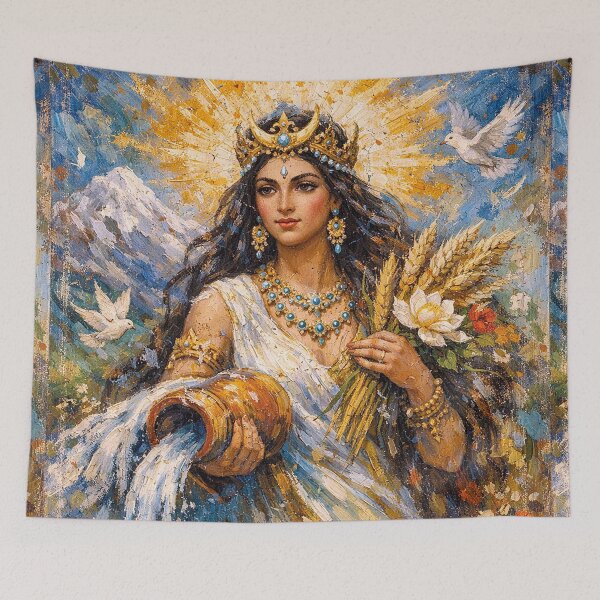 Item preview, Anahita Painting – Persian Goddess of Water, Fertility & Beauty designed and sold by GalleryKauffeld.