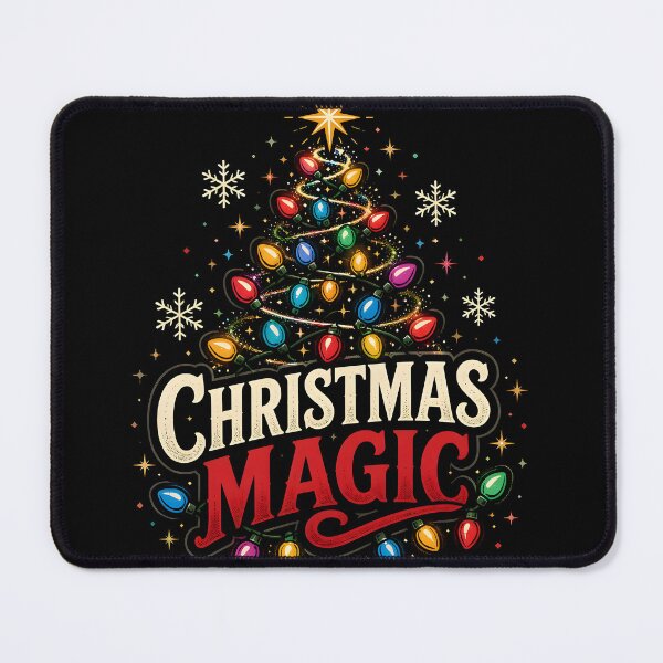 Item preview, Christmas Magic Christmas Lights Pattern Christmas Design designed and sold by OliviaHayesArt.