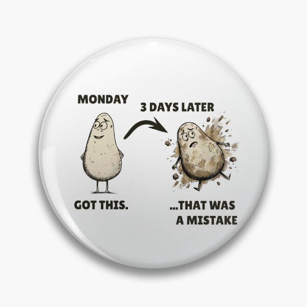 Item preview, Smashed Potato – Funny Monday Work Week Humor designed and sold by FMproject.