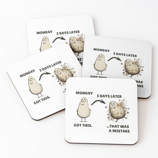 Item preview, Smashed Potato – Funny Monday Work Week Humor designed and sold by FMproject.