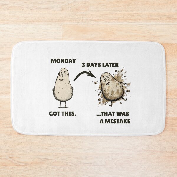 Item preview, Smashed Potato – Funny Monday Work Week Humor designed and sold by FMproject.