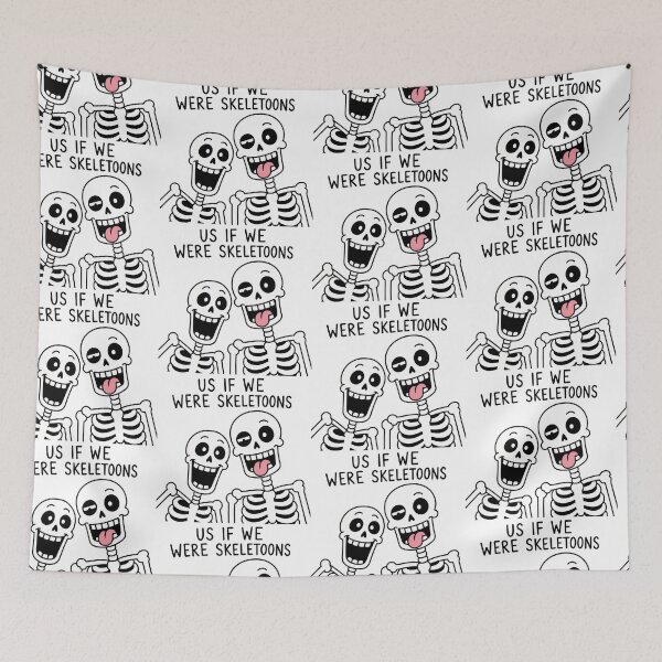 Item preview, Us If We Were Skeletons Halloween designed and sold by MonkiFlipp.