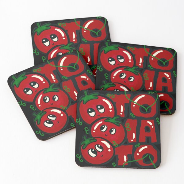 Item preview, Hand-Drawn Cute Tomato Doodle with Happy Faces and Bold Lettering designed and sold by lazypencil.art.