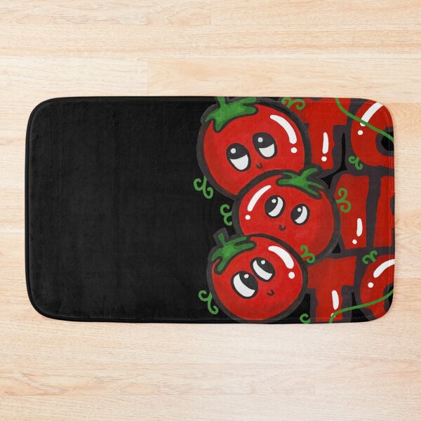 Item preview, Hand-Drawn Cute Tomato Doodle with Happy Faces and Bold Lettering designed and sold by lazypencil.art.