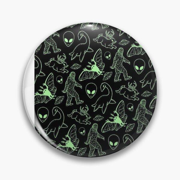Item preview, Cryptid Pattern (Black Background) 2 designed and sold by JulietteThomas.