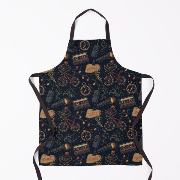 Item preview, Upside Down Mystery Doodle Pattern | 80s Small Town Sci-Fi Seamless Print designed and sold by Fanverse Merchandise.