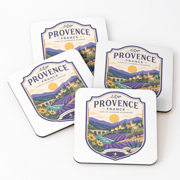 Item preview, Provence France Land Of Lavender & Sunshine Est. Roman Province 218 BC Travel Souvenir designed and sold by Simsimah26Parks.