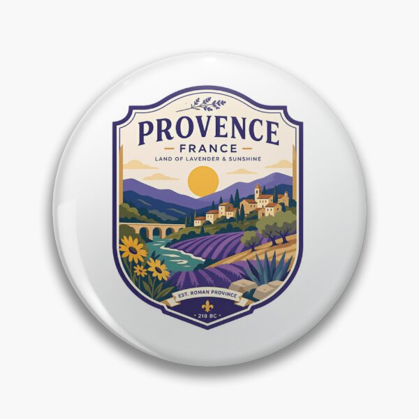 Item preview, Provence France Land Of Lavender & Sunshine Est. Roman Province 218 BC Travel Souvenir designed and sold by Simsimah26Parks.