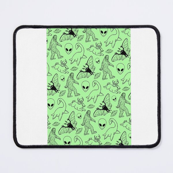 Item preview, My Cryptid Pattern (Green Background) designed and sold by JulietteThomas.