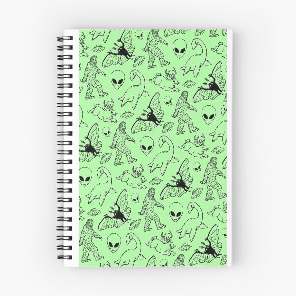 Item preview, My Cryptid Pattern (Green Background) designed and sold by JulietteThomas.