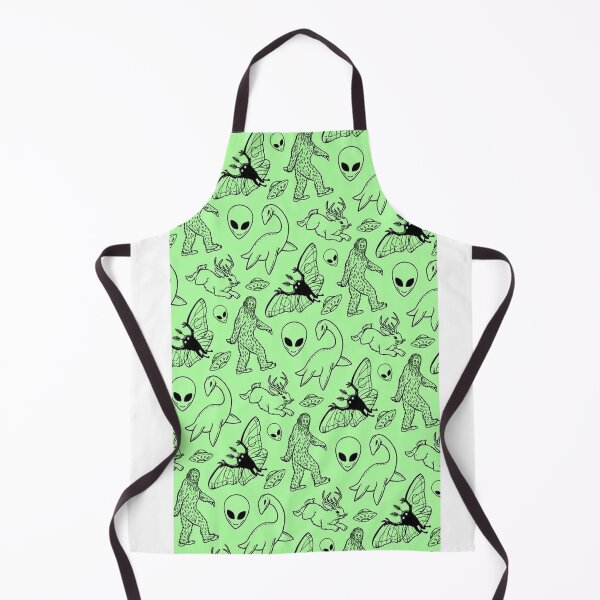 Item preview, My Cryptid Pattern (Green Background) designed and sold by JulietteThomas.