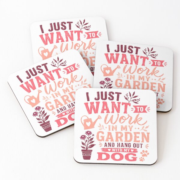 Item preview, I Just Want To Work In My Garden And Hang Out With My Dog | Gardener Dog Owner Hobby designed and sold by SkeletonsDanger.