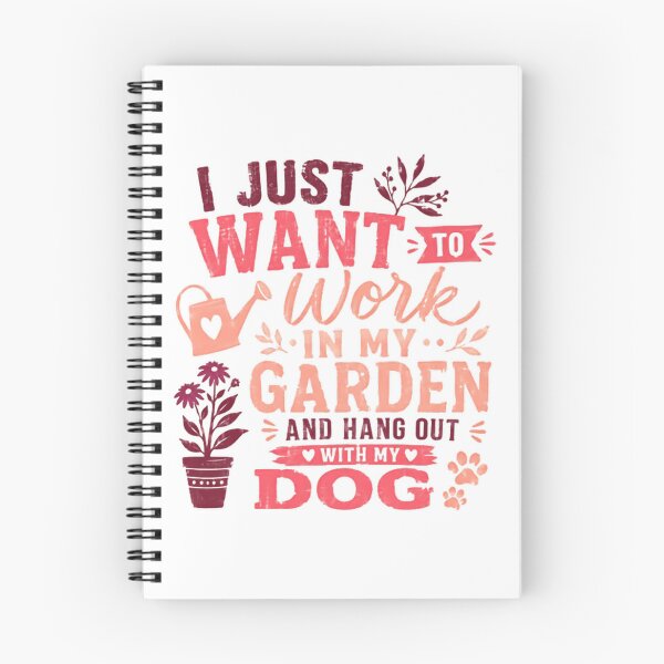 Item preview, I Just Want To Work In My Garden And Hang Out With My Dog | Gardener Dog Owner Hobby designed and sold by SkeletonsDanger.