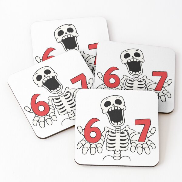 Item preview, Funny Skeleton 67 Halloween Number Joke designed and sold by MonkiFlipp.