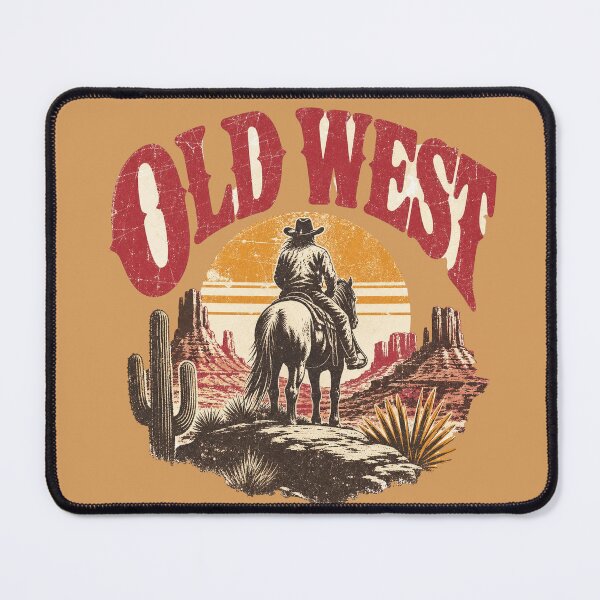Item preview, Vintage Old West Cowboy Sunset Retro Distressed Design designed and sold by Modern Antique Atelier .