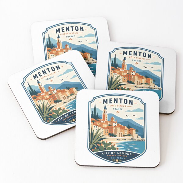 Item preview, Menton Côte D'Azur France City Of Lemons French Riviera Est. 1260 European Travel Souvenir Explorer designed and sold by Simsimah26Parks.