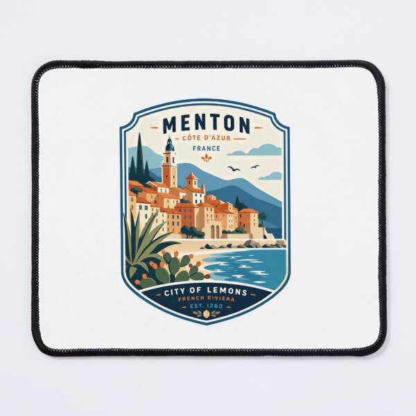 Item preview, Menton Côte D'Azur France City Of Lemons French Riviera Est. 1260 European Travel Souvenir Explorer designed and sold by Simsimah26Parks.