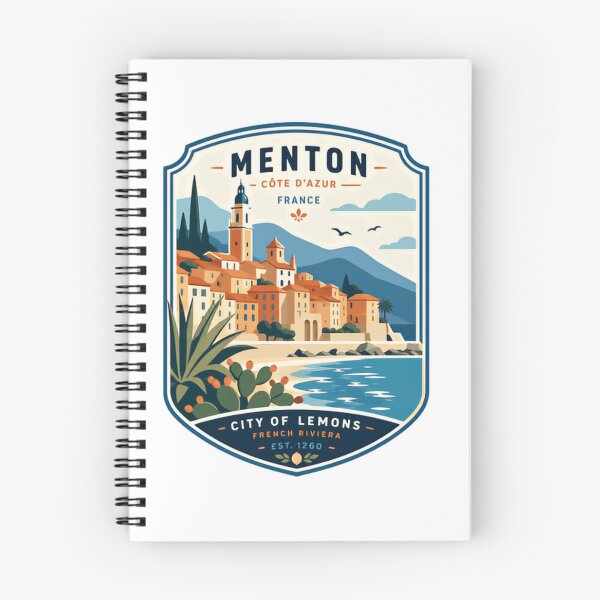 Item preview, Menton Côte D'Azur France City Of Lemons French Riviera Est. 1260 European Travel Souvenir Explorer designed and sold by Simsimah26Parks.
