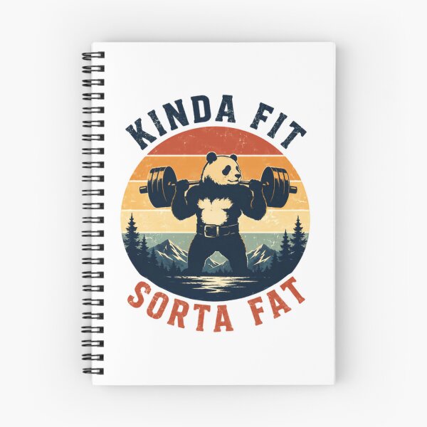 Item preview, Kinda Fit Sorta Fat Funny Gym Weightlifting Panda Lifter designed and sold by SkeletonsDanger.