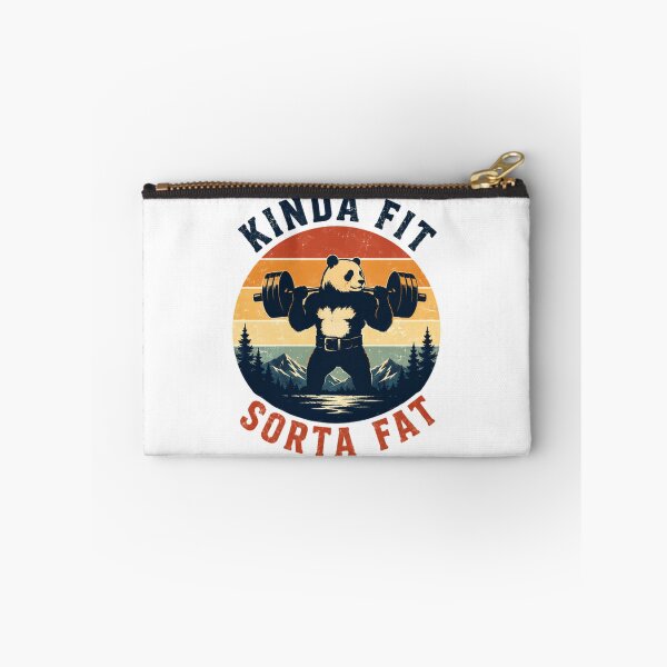 Item preview, Kinda Fit Sorta Fat Funny Gym Weightlifting Panda Lifter designed and sold by SkeletonsDanger.