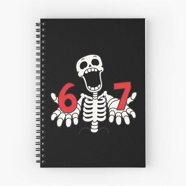 Item preview, Funny Skeleton 67 Six Seven Meme designed and sold by MonkiFlipp.