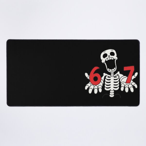 Item preview, Funny Skeleton 67 Six Seven Meme designed and sold by MonkiFlipp.