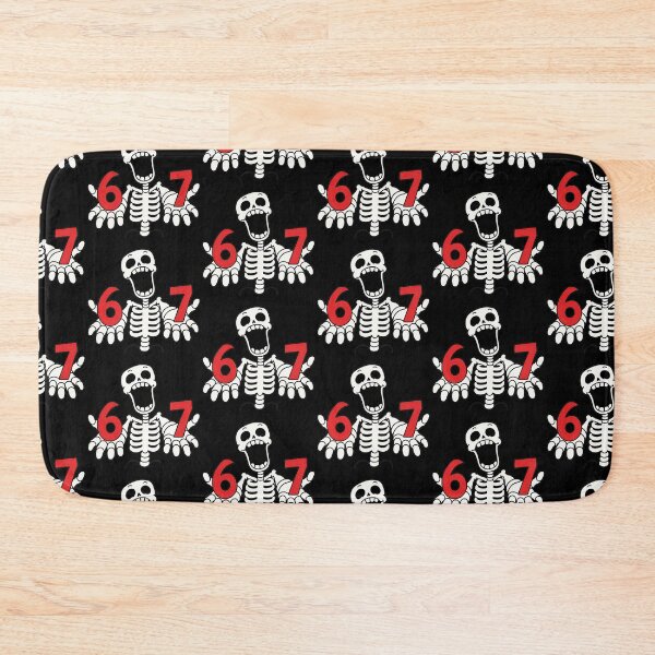 Item preview, Funny Skeleton 67 Six Seven Meme designed and sold by MonkiFlipp.