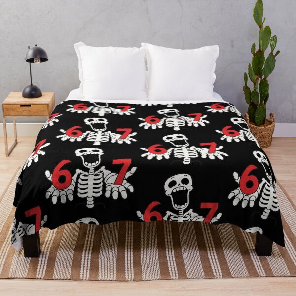 Item preview, Funny Skeleton 67 Six Seven Meme designed and sold by MonkiFlipp.
