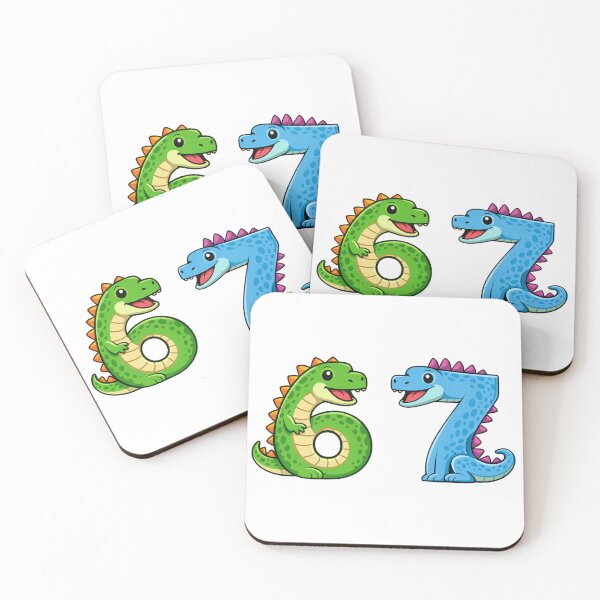Item preview, Six Seven Dragons - Funny 67 Meme Dragon Design designed and sold by yodaddydesigns.