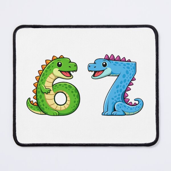 Item preview, Six Seven Dragons - Funny 67 Meme Dragon Design designed and sold by yodaddydesigns.