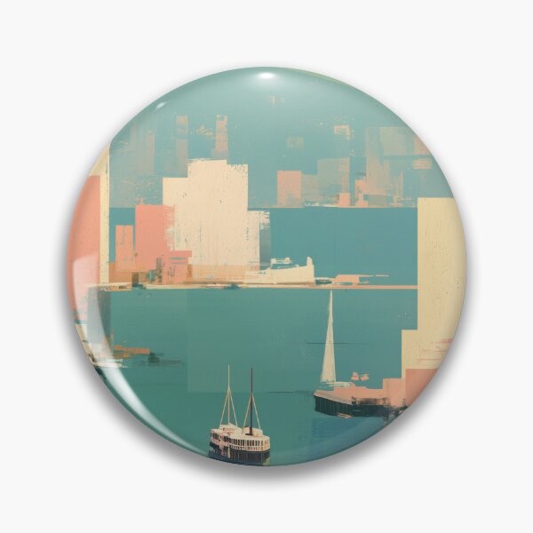 Item preview, Hong Kong Harbor, Sailboat Pastel Decor designed and sold by MarkedArtPrints.