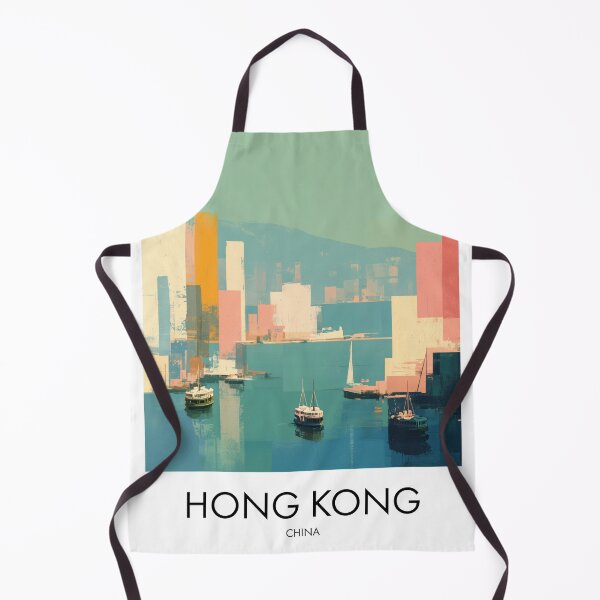 Item preview, Hong Kong Harbor, Sailboat Pastel Decor designed and sold by MarkedArtPrints.