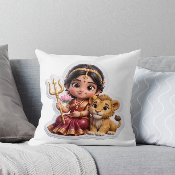 Item preview, 3D Goddess Durga Baby Sticker - Navratri  Strength designed and sold by scale-sdenae.